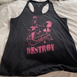 Women’s “seduce and destroy” tank top L